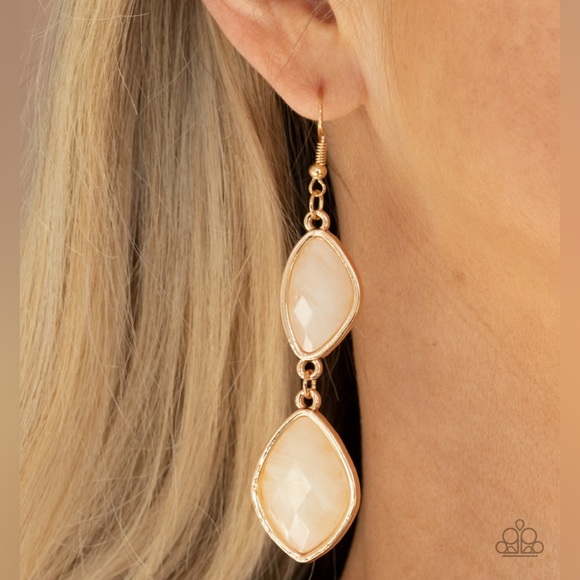 jewelry Jewelry - NWT Gold & Cream Earrings